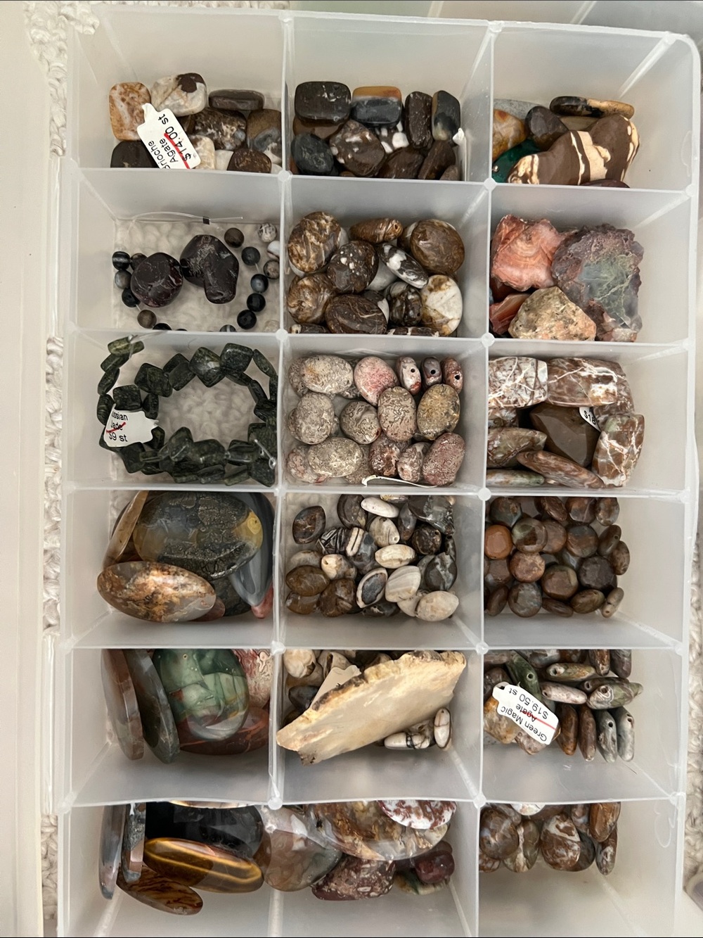 Assorted Semi-Precious Stone Beading supplies- Mixed Colors/ assorted beads LOT - Picture 4 of 15